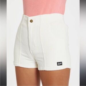 Hammies Retro White Corduroy Shorts